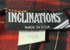 Inclinations Mini Skirt Red Tartan Plaid Women Size 12  29    Waist  Vtg 90s Usa