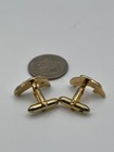 Vintage 1950s Swank Leaping Fish Novelty Mother Of Pearl Gold Tone Cufflinks