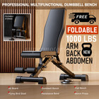 1000lb Heavy Duty Adjustable Weight Bench For Full Body Workout For Home Gym 41 