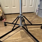 Kangaroo Adjustable Rolling Iv Pole Stand W  Casters  Top Hook  Tray bracket