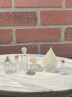 Lot Of 6 Vintage Mini Perfume Bottles - Empty Glass Vanity Collector Decor