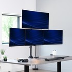 Vivo Telescoping Extra Tall Quad Ultrawide 27  To 38  Monitor Desk Mount
