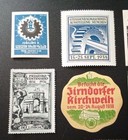 European Poster Stamps Lot Of 10   272-ps  Early 20th Century Various Subjects