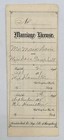 Antique 1898 Marriage License Certificate Wise County Texas Embossed Seal