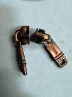 2x Genuine Tumi Large Replacement Zipper Pulls Sliders Black Metal  1 2    X 2   