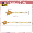 4 Pack Cat Collar With Bells Flower Pendants  4 Colors                               