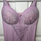 Rhonda Shear Lavender Lace Chemise Shaping Slip Dress Medium Sleepwear Lingerie