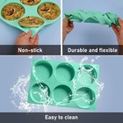 3pcs Round Silicone Mold Chocolate Bomb Baking Candy Molds Cupcake 6-cavity