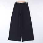 Spanx Womens Track Pants Airessentials Striped Wide Leg Black 20617 Size Nwt
