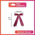Silky Satin Ribbon Bow Hair Clips For Women Bowknot Hair Ponytail Holder Accesso