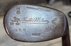 Antique Vintage Chester Nelson Ft Wayne Pa  Hickory Wood Shaft Golf Club Niblick