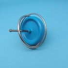 Vintage 60   s Mcm Gyroscope Metal Spinning Top Blue Plastic Ring Classic Toy  8