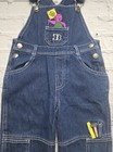 Vintage 90 s Y2k Barney Full Length Denim Overalls 3t Rare