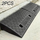 2 Pack Driveway Ramp Heavy Duty Vehicle Curb Rubber Threshold Ramp Professional