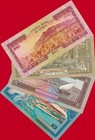 Yemen Unc Notes 10  p-24   20  p-25   50  p-27    100 Riels P-28 Different Years