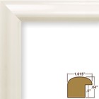 Craig Frames Bullnose  1 Inch Wide Glossy White Picture Frame