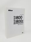 Nikon D800 D800e Instruction Owners Manual Book  New