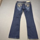 Rock Revival Betty Easy Boot Womens 29 Embelished Rhinestones Thick Stitch