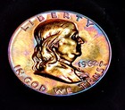1962 Gem Proof Franklin Half Dollar 90  Silver - Nicely Toned