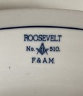 Antique 1925 Rosevelt Masonic Lodge No  510 Restaurant Ware Bowls Iroquois China