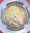 1918 50c Lincoln Silver Commemorative Half Dollar Ngc Ms63