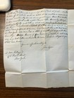 1857 New York Stampless Letter Folded Cover Family Content