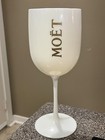 Moet   Chandon Ice White Acrylic Wine Champagne Glass New Rare