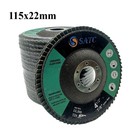 50pcs 4 5  X 7 8  Ceramic Flap Discs 115mm Type 29 Sanding Discs P120 For Metal