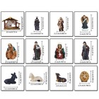 Vintage Nativity Set With 12 Figures Resin Creche Manger Christmas Home Deco