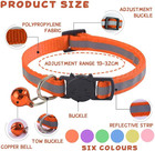 Cat Collar With Bell 6 Pack Durable Breakaway Adjustable Reflective Cat Collars