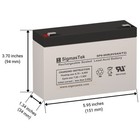 Battery Pack For Cyberpower Or700lcdrm1u - 6v Sealed  Rechargeable By Sigmastek