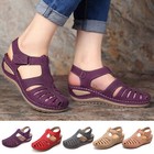 Women Summer Casual Sandals Closed Toe Beach Style Slippers Flat Shoes Size New