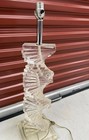 Vintage Mcm Lucite Stacked Table Lamp In Excellent Condition  