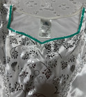Disney Princess Girls White Silver Teal Dress Size 13 Dress Up Gown Nwot