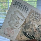 Rare Post Ww2 Wwii Era Germany Federal Republic 50 Mark Banknote German Currency