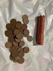 One Wheat Penny Roll - 50 Pennies Per Roll          Free Shipping        