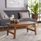 Mainstays Wood Rectangle Coffee Table  Walnut Finish