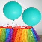 2 Matte Turquoise 32  Round Large Latex Balloons Wedding Decorations Supplies