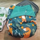 3 Mo To 2 Year Adjustable Reusable Cloth Diaper Set 2 Cover  3 Inserts Canadian