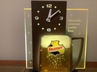 Falstaff Beer Mug Pub Clock  Vintage Advertising Clock  Illuminated Bar Clock