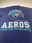 Houston Aeros Vintage Hockey Shirt Single Stitch Usa Large Nhl Minor League