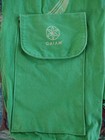 Gaiam Kelly Green Tree Canvas Cargo Zip Pocket Yoga Mat Shoulder Strap Bag