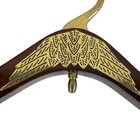 Vintage Wooden Hanger Brass Swan Hook Luxury Garment Display