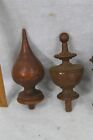 Antique Wood Finials 5 Assorted Hand Made 6 In Long 19th C 