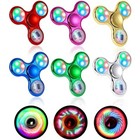Hand Tri Fidget Spinner Ball Desk Toy Edc Adhd Stuffer Stocking Focus Led Stock
