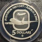 2008 Proof Five Dollar  1 Airbus A380 Pcgs Pr69dcam Fdc Unc  994