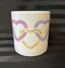 Vintage Avon    love Is Sayings    Coffee Mug With Double Heart Handle