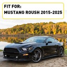 2x Black Side Skirt Extension Splitter Spoiler Fit Ford Mustang Roush 2015-2025