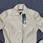 Lauren Ralph Lauren Womens Blazer Jacket 4 High Rock Calypso Sand 100  Linen Nwt