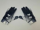 New Under Armour Men s Navy navy white Spotlight Wr Football Gloves